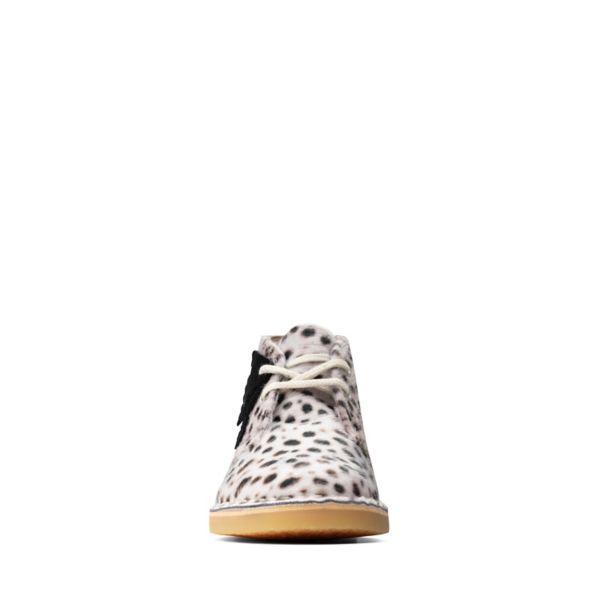 Clarks Boys Desert Boot Casual Shoes Cheetah Print | CA-8712690